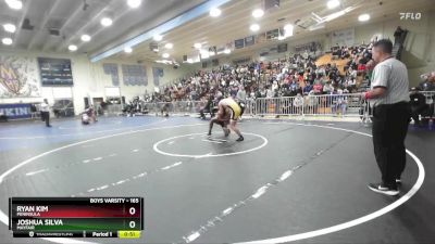 165 lbs Cons. Round 4 - Joshua Silva, Mayfair vs Ryan Kim, Peninsula