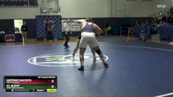 285 lbs 1st Place Match - Kc Buday, Providence (Mont.) vs Antonio Dacosta, Menlo (Calif.)