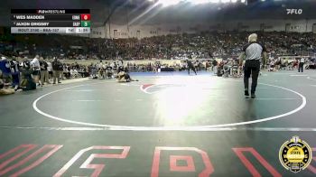 B6A-157 lbs Quarterfinal - Wes Madden, Edmond Memorial vs Jaxon Grigsby, Sand Springs
