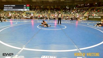 61 lbs Quarterfinal - Sawyer Comer, Sebolt Wrestling Academy vs Noah Estes, Purler Wrestling