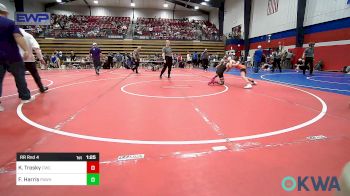 76 lbs Rr Rnd 4 - Knox Trosky, Claremore Wrestling Club vs Fysher Harris, Pawhuska Elks Takedown