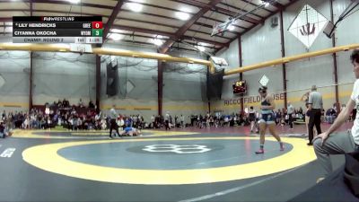 155 lbs Champ. Round 2 - Ciyanna Okocha, Wyoming Seminary vs Lily Hendricks, Greeneview