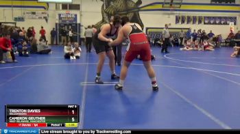 285 lbs Cons. Round 3 - Trenton Davies, Williamsburg vs Cameron Geuther, West Delaware, Manchester