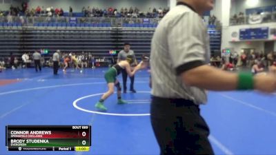 144 lbs Cons. Round 4 - Connor Andrews, Springfield (Holland) vs Brody Studenka, EVERGREEN