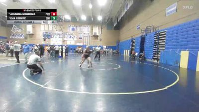115lbs Cons. Round 9 - Eva Reinitz, Centralia (Girls) vs Arianna Mendoza, Pasco (Girls)