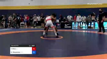 60 kg Round Of 16 - Travis Rice, Illinois Regional Training Center/Illini WC vs David Stepanian, New York Athletic Club