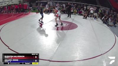 126 lbs Placement (16 Team) - Quenten Halverson, Alaska 1 vs Draven Johns, Idaho 1