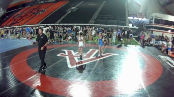 80 lbs Champ. Round 1 - Sadie Sweat, Montana vs Dusty Wilson, Oregon