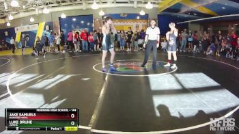 144 lbs Champ. Round 1 - Luke Druhe, JWMHS vs Jake Samuels, Manatee Mafia