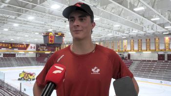 Flyers Prospect Porter Martone Discusses Decision To Go To Michigan State, Taking On More Of A Leadership Role With Team Canada
