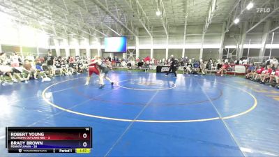 215 lbs Quarterfinals (8 Team) - Robert Young, Oklahoma Outlaws Red vs Brady Brown, Pennsylvania