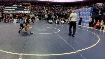 3A 120 lbs Quarterfinal - Caleb Edwards, Piedmont High School vs Patrick Cook, Eastern Guilford