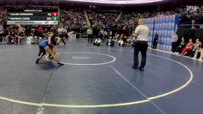 3A 120 lbs Quarterfinal - Caleb Edwards, Piedmont High School vs Patrick Cook, Eastern Guilford