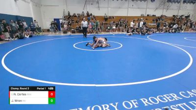 113 lbs Champ. Round 3 - Nakoa Cortes, Rancho Bernardo WC vs Jadyn Wren, Red Wave