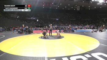 6A Boys 113 lbs Champ. Round 2 - Layth Bahamadi, Aloha Boys vs Vaughn Graff, South Medford Boys