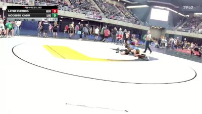 150 lbs Quarterfinal - Layne Fleming, Newville vs Modesto Kindu, Lansdale