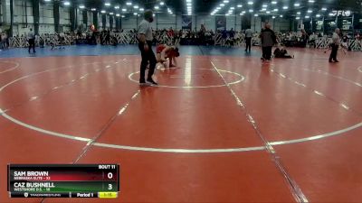 115 lbs Rd# 6- 9:00am Saturday Final Pool - Sam Brown, Nebraska Elite vs Caz Bushnell, Westshore D.S.