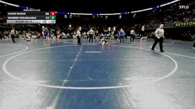 103 lbs Round Of 16 - Jacob Dugan, Philipsburg-Osceola vs Warren Woleslagle, Elizabeth Forward