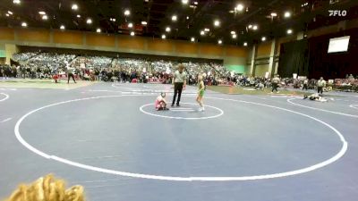 52-53 lbs Round 1 - Harleigh Workman, Fallon Outlaws WC vs Remington Huotte, Carson Bulldog Wrestling Club