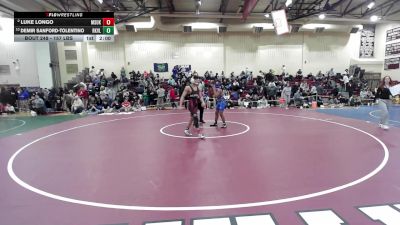 165 lbs Quarterfinal - Luke Longo, Masuk vs Demir Sanford-Tolentino, Rockville