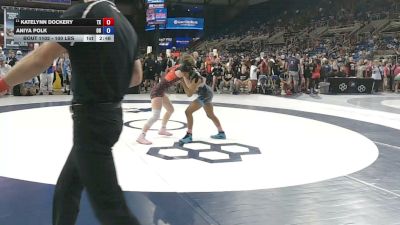100 lbs Champ. Rd Of 32 - Katelynn Dockery, Texas vs Aniya Polk, Ohio