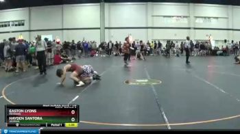 119 lbs Cons. Round 2 - Easton Lyons, Michigan vs Hayden Santora, Georgia