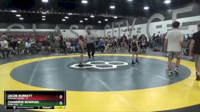 60 lbs Round 2 (8 Team) - Channing Bowman, POWA (CO) vs Jacob Burkett, Steller Trained