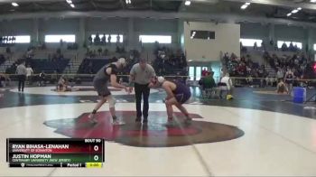 184 lbs Champ. Round 1 - Ryan Bihasa-Lenahan, University Of Scranton vs Justin Hopman, Centenary University (New Jersey)