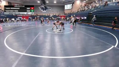113 lbs Round 2 - Matthew Vesa, El Paso Franklin vs Raul Rodriguez, Conroe Caney Creek