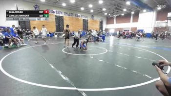 138 lbs Champ. Round 2 - Alija Welsh, Porterville vs Carlos Adragna, Gilroy