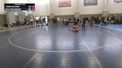115 lbs Quarters - Kinzie Williams, Team Idaho vs Layli Farhoumand, Grindhouse