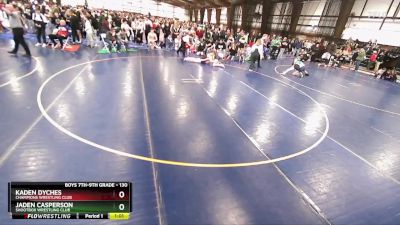 130 lbs Semifinal - Kaden Dyches, Champions Wrestling Club vs Jaden Casperson, Shootbox Wrestling Club