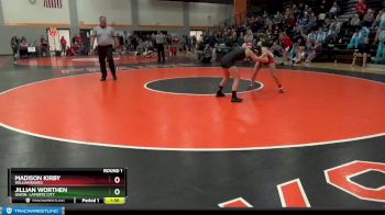 G-4 lbs Round 1 - Jillian Worthen, Union, LaPorte City vs Madison Kirby, Williamsburg