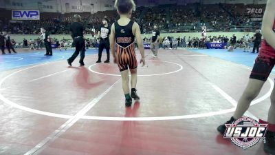 61 lbs Consi Of 8 #1 - Ryker Moak, Carl Albert vs Woodrow Carroll, Cushing Tigers