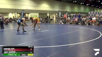 195 lbs Round 3 (6 Team) - Hunter Tate, Alpha Wrestling vs Andy Warren, Perry Meridian Blue
