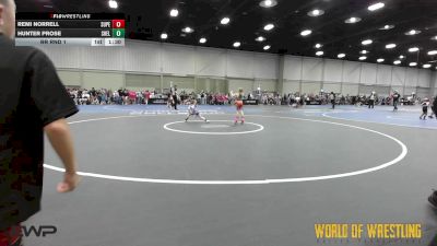 40 lbs Rr Rnd 1 - Remi Norrell, Super Girls K-6 vs Hunter Prose, Shelton Wrestling Academy K-6