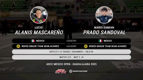Mario Damian Prado Sandoval vs Lucio Alanis Mascareño 2025 ADCC Guadalajara Open