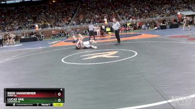 D4-157 lbs Champ. Round 1 - Lucas Vail, Lakeview HS vs Reed Vanwormer, Perry HS