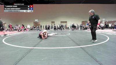110 lbs Cons. Round 2 - Landon Lewis, KS vs Blaine Derryberry, OK