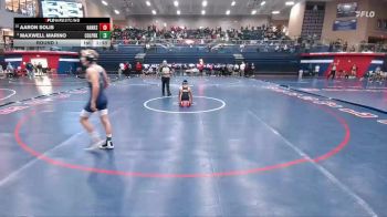 113 lbs Round 1 - Maxwell Marino, Conroe Woodlands College Park vs Aaron Solis, El Paso Hanks