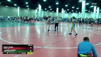 150 lbs Round 3 (16 Team) - Jayden Kainec, Ohio Titan Red vs Riley Kling, All In