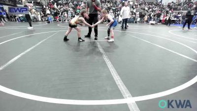 Consolation - Cooper Vansyckle, Bridge Creek Youth Wrestling vs Ryker Williams, Harrah Little League Wrestling