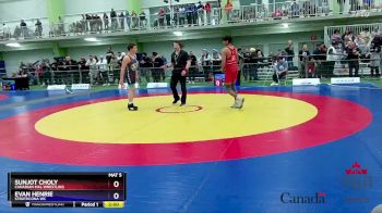 80kg Cons. Round 3 - Sunjot Choly, Canadian Mal Wrestling vs Evan Henrie, Strathcona WC