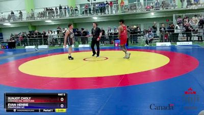 80kg Cons. Round 3 - Sunjot Choly, Canadian Mal Wrestling vs Evan Henrie, Strathcona WC