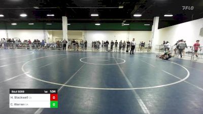 120 lbs Consi Of 128 #2 - Helo Blackwell, CA vs Cole Warren, GA