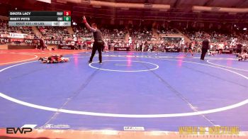 49 lbs Consi Of 8 #2 - Dikota Lacy, Proviso Township Gladiators vs Rhett Pitts, Cowboy Wrestling Club