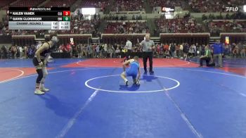 137 lbs Champ. Round 1 - Gavin Cloninger, East Helena Outlaws vs Kalen Vanek, Cascade Little Guy