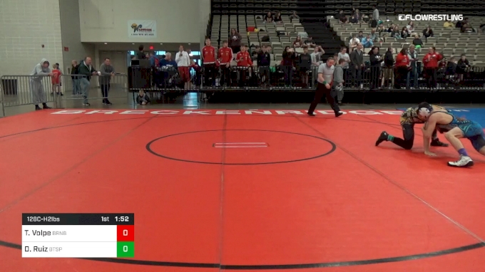 128 lbs Semifinal - Thomas Volpe, Barn Brothers vs Daniel Ruiz, BTS ...