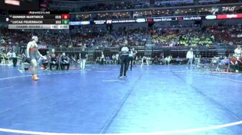 2A-215 lbs Champ. Round 2 - Lucas Feuerbach, Solon vs Gunner Martwick, Creston