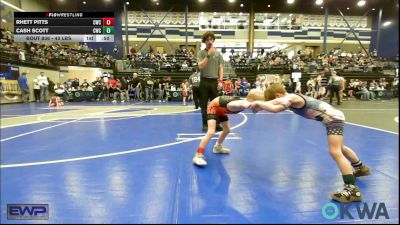 43 lbs Final - Rhett Pitts, Cowboy Wrestling Club vs Cash Scott, Cowboy Wrestling Club